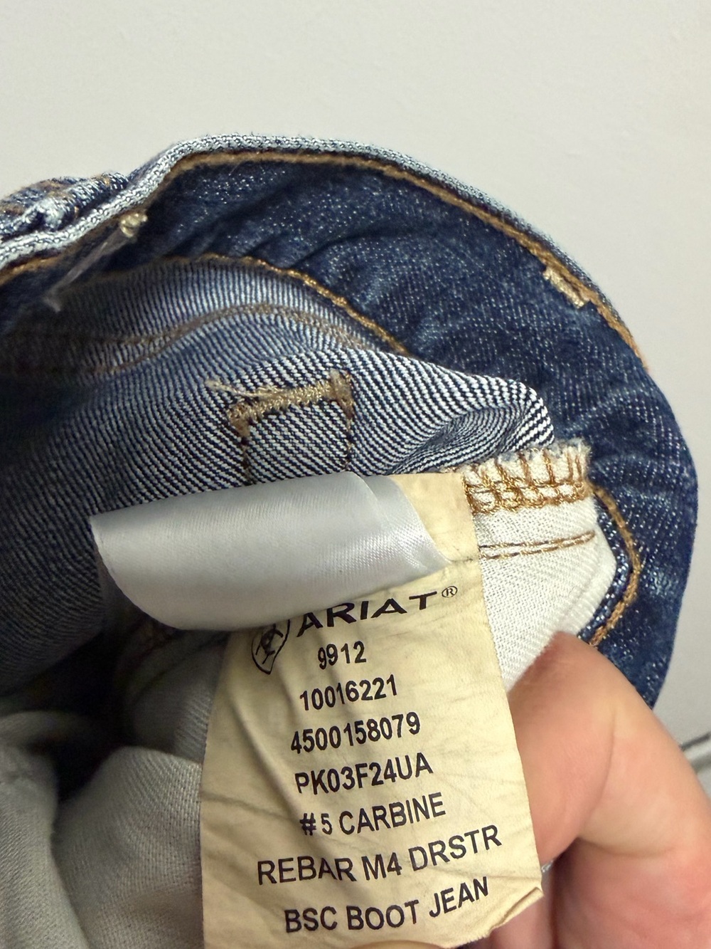 Ariat Men's Rebar M4 DuraStretch Relaxed Boot Cut Jeans Size 34x34 - Picture 10 of 10